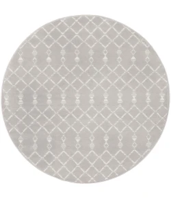 Nourison Home Whimsicle WHS02 Grey 5 ft. Round Area Rug