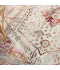 Nourison Vintage Kashan Area Rug VKA08-Ivory Red