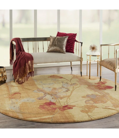 Nourison Somerset Round Area Rug ST18-Beige