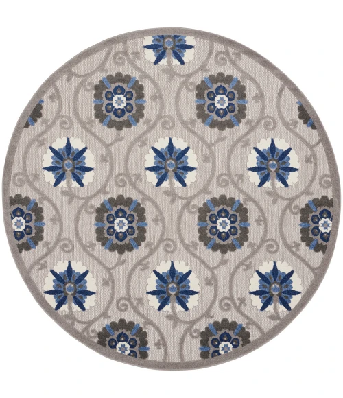 Nourison Aloha Area Rug ALH19 Grey/Blue