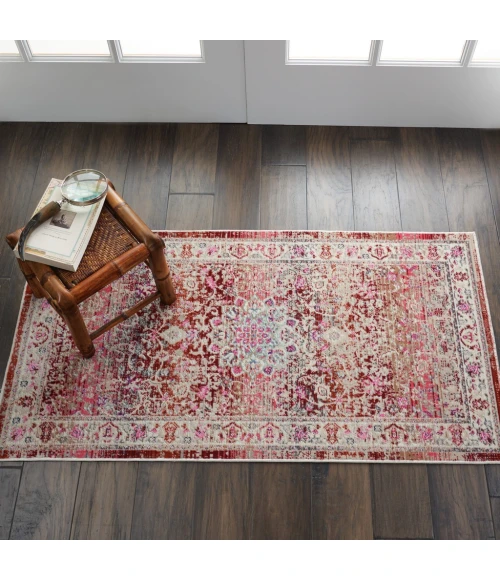 Nourison Vintage Kashan Area Rug VKA01-Red
