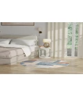 Nourison Astra Machine Washable Multicolor ASW09 5 ft. 3 in. Round Rug