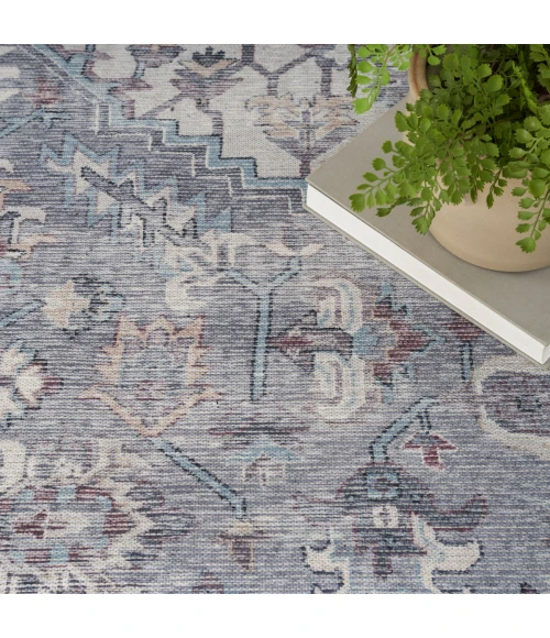 Nicole Curtis Machine Washable Series 1 Area Rug SR104 Black 8' x 10'