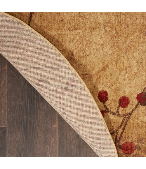 Nourison Somerset Round Area Rug ST74-Latte