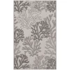 Nourison Home Garden Oasis GOA05 Grey 3 ft. X 5 ft. Area Rug
