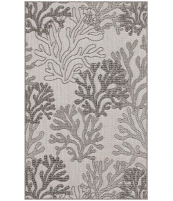 Nourison Home Garden Oasis GOA05 Grey 3 ft. X 5 ft. Area Rug