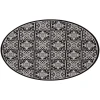 Nourison Home Aloha ALH34 Black White 7 ft. 10 in. Round Area Rug