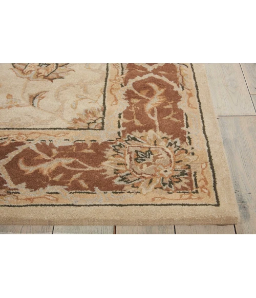 Nourison Home Heritage Hall Brown HE27 5ft.6in. x 8ft.6in. Rect. Rug