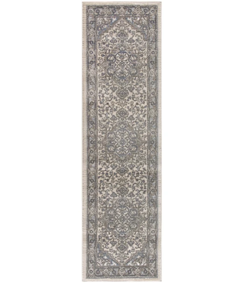 Nourison Quarry Ivory Blue QUA05 6 ft. Rect. Rug
