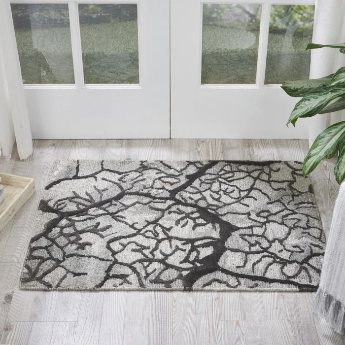 Nourison Divine Charcoal DIV01 2 ft. X 3 ft. Rect. Rug