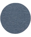 Nourison Washable Solutions Navy Blue WSL01 8 ft. X Round Rug