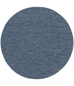 Nourison Home Washable Solutions WSL01 Navy Blue 8 ft. Round Area Rug
