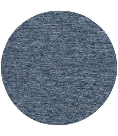 Nourison Washable Solutions Navy Blue WSL01 8 ft. X Round Rug