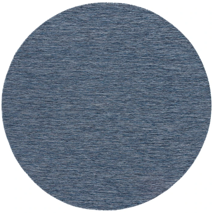 Nourison Washable Solutions Navy Blue WSL01 8 ft. X Round Rug