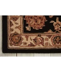 Nourison Home Heritage Hall Black HE19 7ft.9in. x 9ft.9in. Rect. Rug