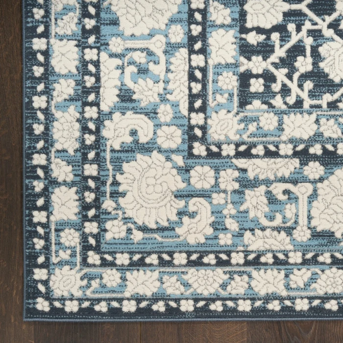 Nourison Grace Blue GCE01 5 ft. 3 in. X 7 ft. 3 in. Rect. Rug