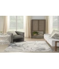 Nourison Astra Machine Washable Silver Blue ASW14 5 ft. 3 in. X 7 ft. Rectangle Rug