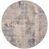 Nourison Home Rustic Textures RUS05 Beige Grey 7 ft. 10 in. Round Area Rug