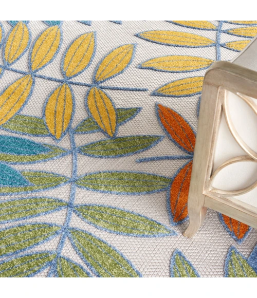 Nourison Aloha Area Rug ALH18 Ivory/Multi