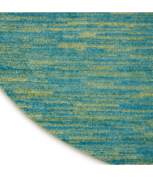 Nourison Essentials Blue Green Area Rug NRE01-Blue Green