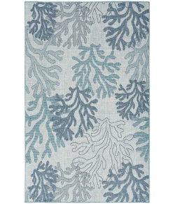 Nourison Home Garden Oasis GOA05 Blue 4 ft. X 6 ft. Area Rug