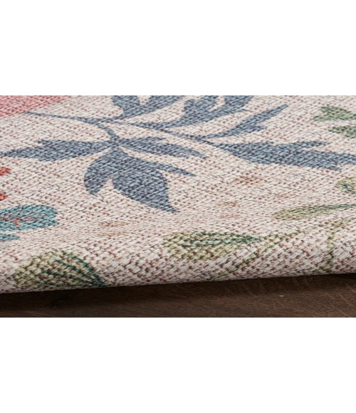 Nourison Nourison Washables Cream Multicolor NWB06 6 ft. X 9 ft. Rectangle Rug