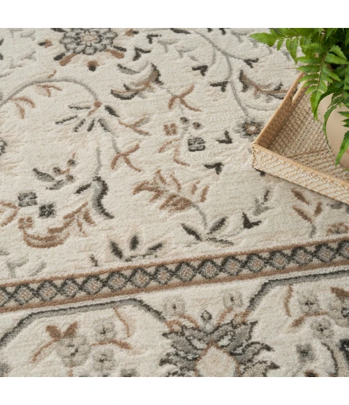 Nourison Serenity Home Ivory Mocha SRH02 4 ft. X Round Rug