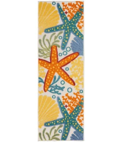 Nourison Home Aloha ALH24 Multicolor 2 ft. X 6 ft. Area Rug