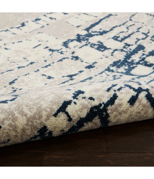 Nourison Twilight Area Rug TWI10 Ivory/Navy 2' x 3'