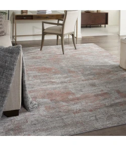 Nourison Home Rustic Textures RUS15 Light Grey Rust 7 ft. 10 in. X 10 ft. 6 in. Area Rug
