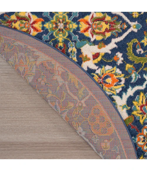 Nourison Allur Area Rug ALR03 Navy Multicolor