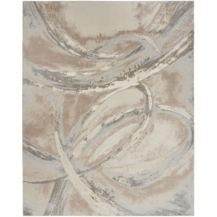 Nourison Splash Beige Grey BSK01 10ft. x 14ft. Rect. Rug