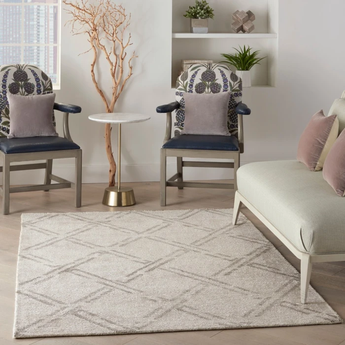 Nourison Venosa Area Rug VSN01-Ivory/Grey