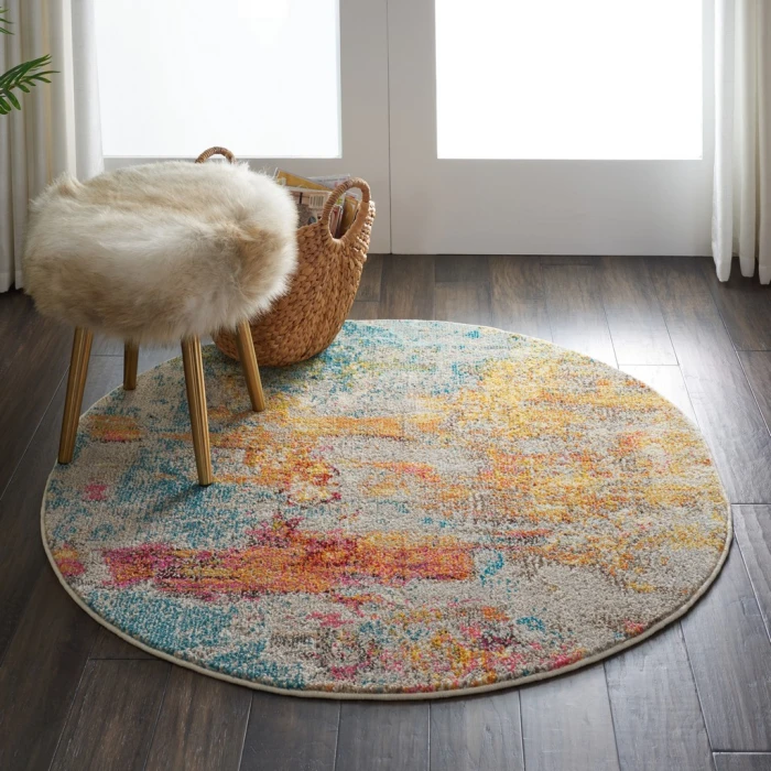 Nourison Celestial Round Area Rug CES02-Sealife