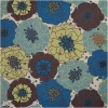 Nourison Home & Garden RS021 Light Blue 8 ft. 6 in. Square Area Rug