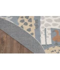 Nourison Astra Machine Washable Multicolor ASW01 4 ft. Round Rug