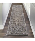 kathy ireland Home Moroccan Celebration Runner Area Rug KI381-Navy