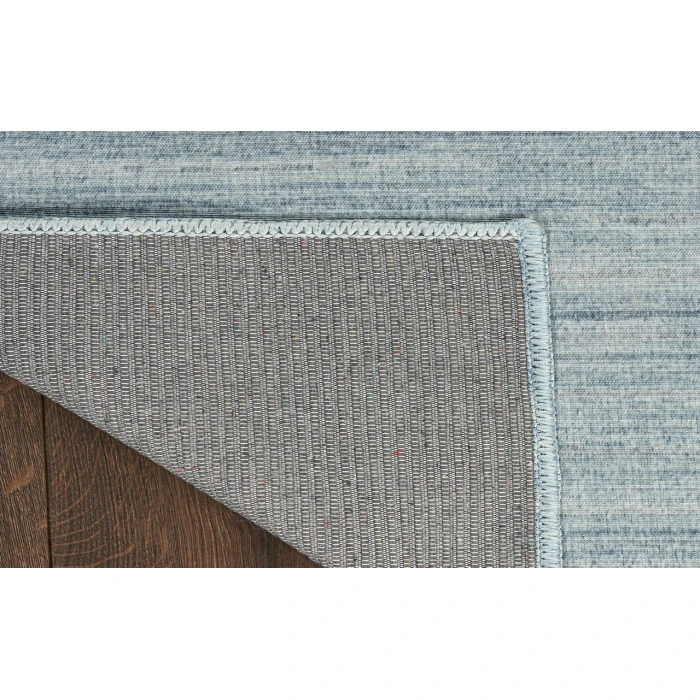 Nourison Washable Essentials Aqua WAE01 7 ft. 10 in. X 9 ft. 10 in. Rectangle Rug