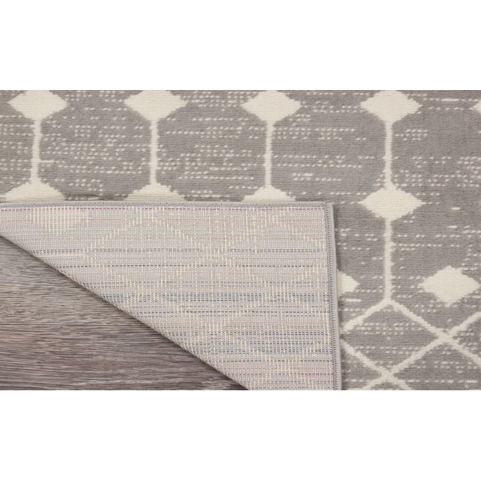 Nourison Grafix Grey GRF37 2 ft. X 6 ft. Rectangle Rug