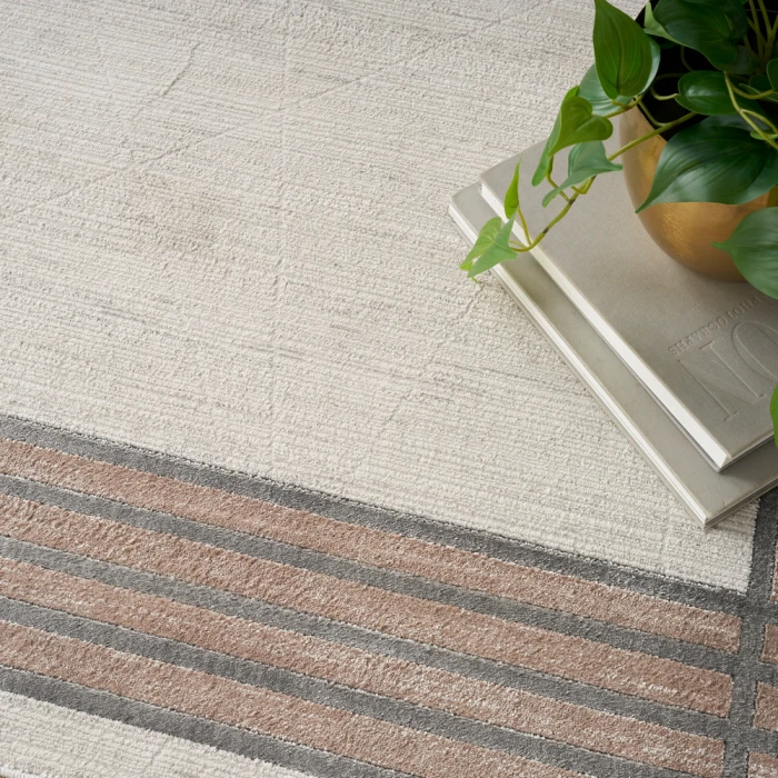 Nourison Desire Area Rug DSR01 Ivory/Silver