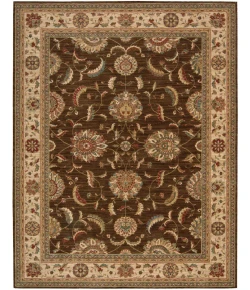 Nourison Home Living Treasures Brown LI04 7ft.6in. x 9ft.6in. Rect. Rug