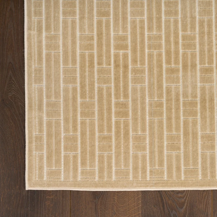 Nourison Washable Charm Beige Ivory WCH02 6 ft. X 9 ft. Rect. Rug