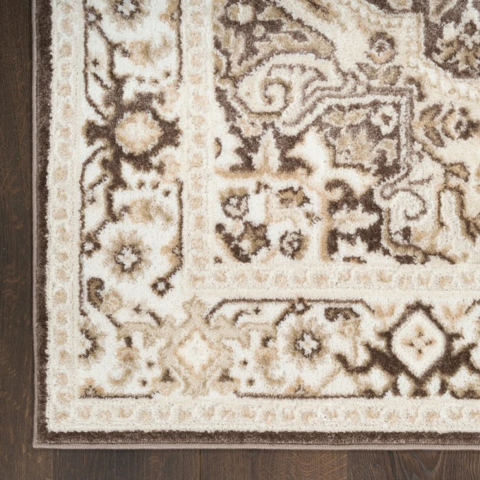 Nourison Dekor Brown Ivory DEK08 2 ft. x 4 ft. Rect. Rug