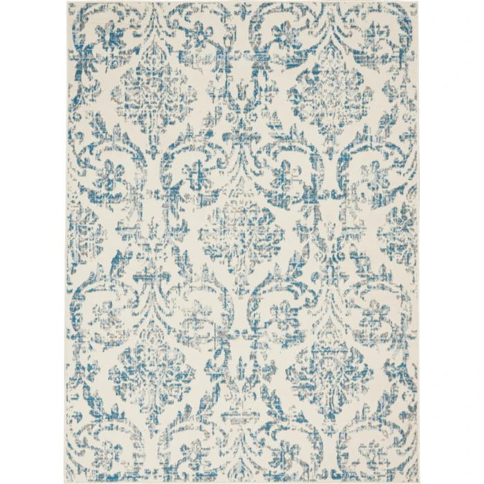 Nourison Jubilant Area Rug JUB09-Ivory/Blue