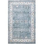 Nourison Home Astra Machine Washable ASW20 Blue 3 ft. 3 in. X 5 ft. Area Rug