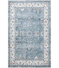 Nourison Home Astra Machine Washable ASW20 Blue 3 ft. 3 in. X 5 ft. Area Rug