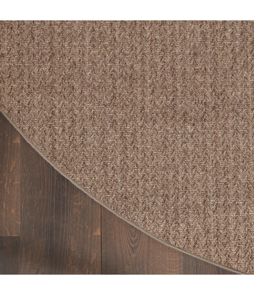 Nourison Tulum Brown TLM02 8 ft. X Round Rug