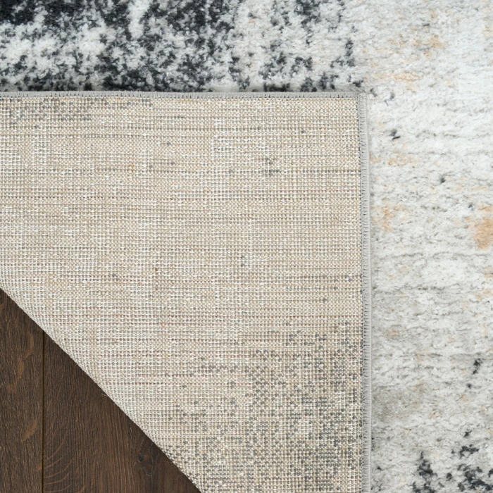 Nourison Dekor Grey Charcoal DEK07 5 ft. 3 in. X 7 ft. Rect. Rug