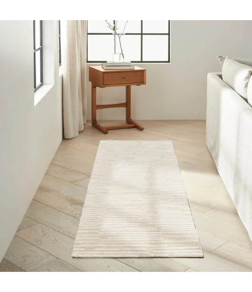 Calvin Klein Linear Area Rug LNR01 Ivory
