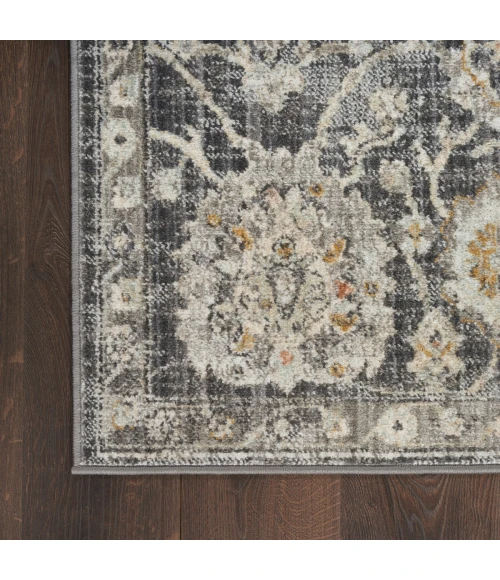 Nourison Oushak Home Charcoal OUS01 2 ft. X 6 ft. Rect. Rug
